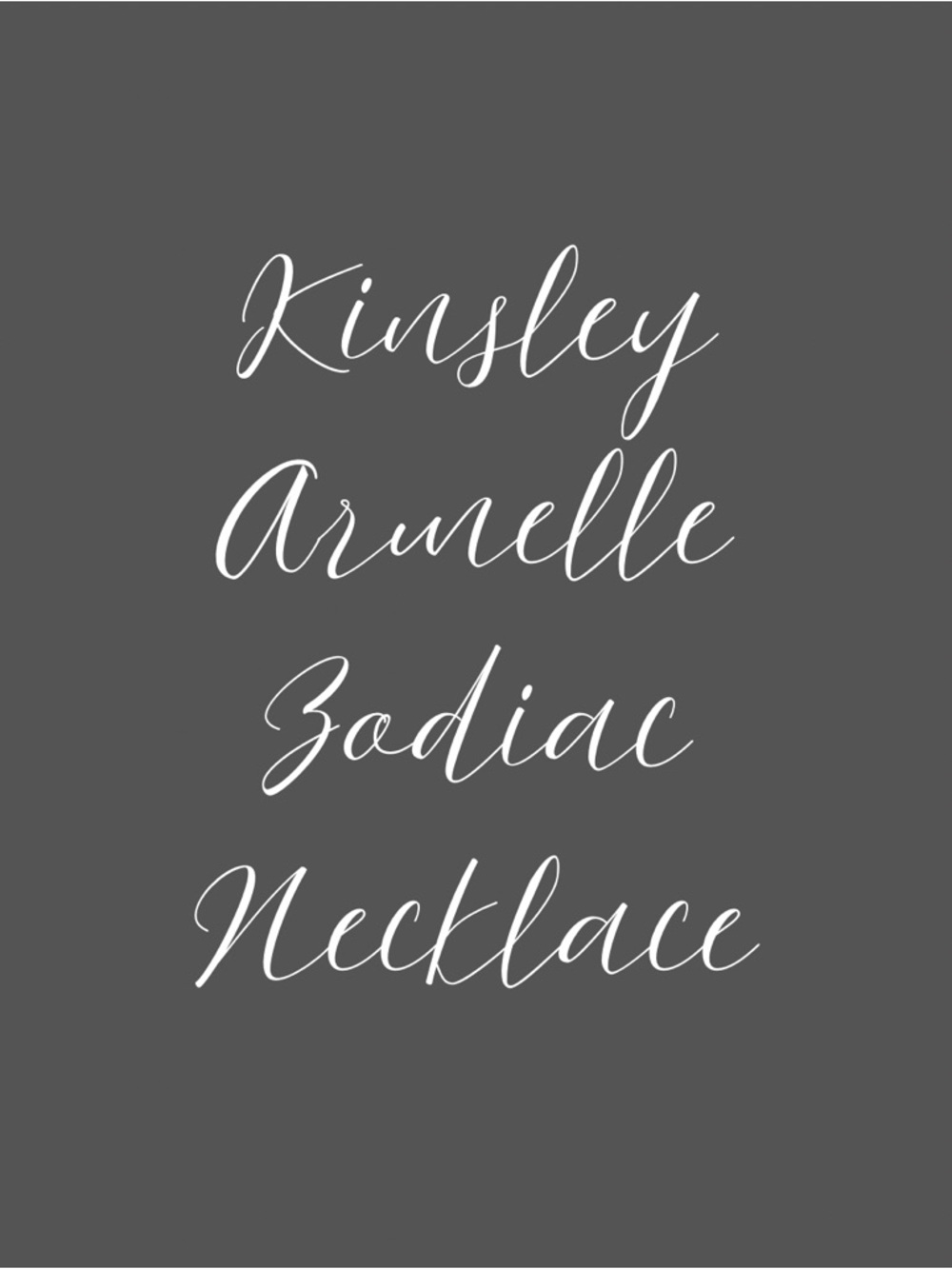 Kinsley Armelle Zodiac Jewelry